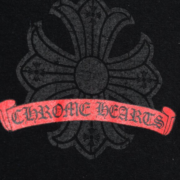 Chrome Hearts Red Cross Black Logo Tee - Picture 6 of 10